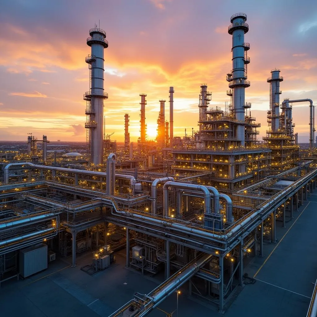 Moderna refinería de combustible en Argentina