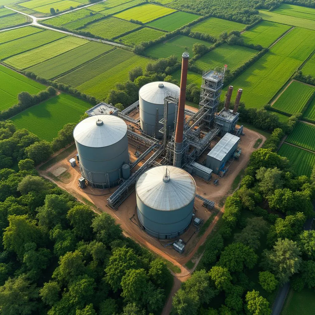 Planta de producción de biocombustible